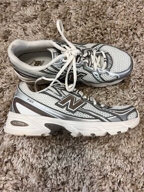 New Balance Women’s White and Gray Athletic Sneakers